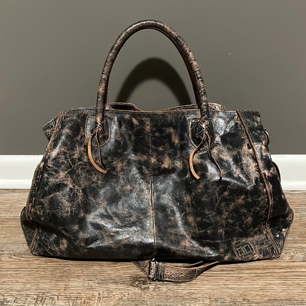 Bed Stu Rockaway Bag - Black Distressed